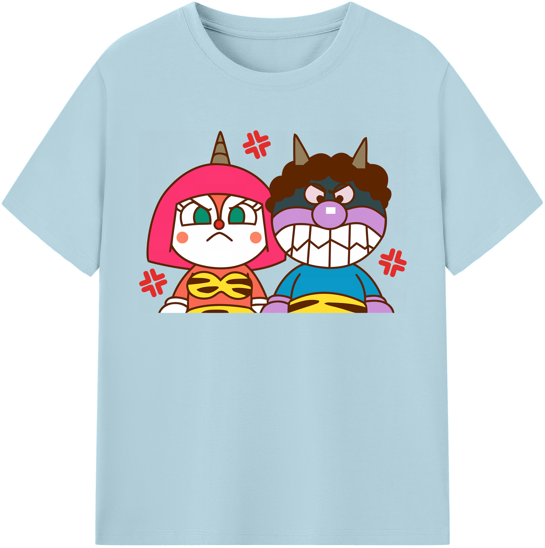 （画像用） アンパンマン Anpanman 綿100％半袖Tシャツ（フロントプリント）